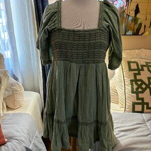 Green free people dress size M